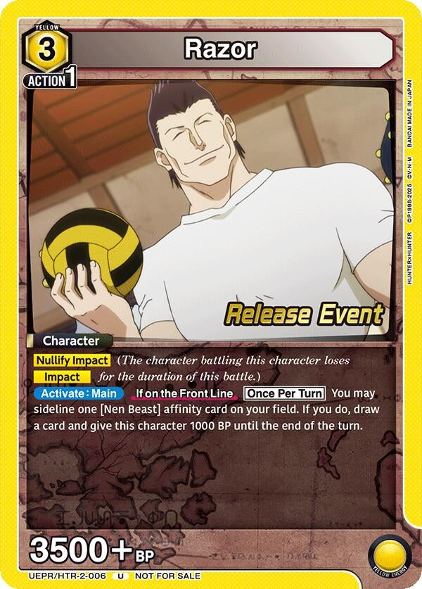 Image for Razor (006) (UEPR/HTR-2-006) (UEX04BT: HUNTER X HUNTER Vol.2 Release Event Cards) (UEX04BT_RE) - Union Arena