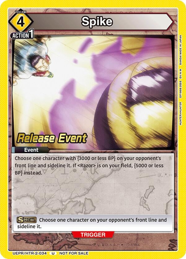 Image for Spike (UEPR/HTR-2-034) (UEX04BT: HUNTER X HUNTER Vol.2 Release Event Cards) (UEX04BT_RE) - Union Arena