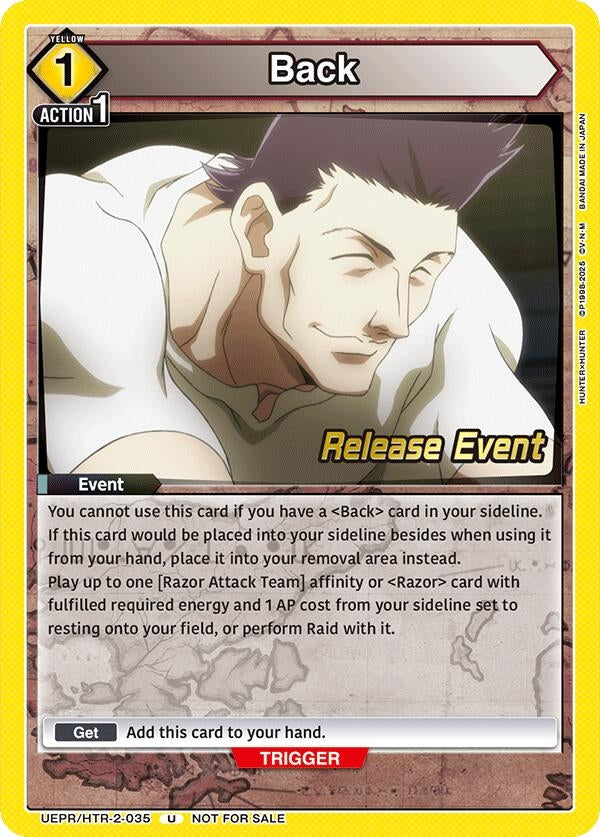 Image for Back (UEPR/HTR-2-035) (UEX04BT: HUNTER X HUNTER Vol.2 Release Event Cards) (UEX04BT_RE) - Union Arena