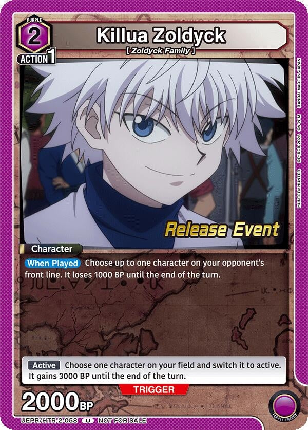 Image for Killua Zoldyck (058) (UEPR/HTR-2-058) (UEX04BT: HUNTER X HUNTER Vol.2 Release Event Cards) (UEX04BT_RE) - Union Arena