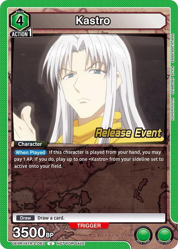 Image for Kastro (UEPR/HTR-2-063) (UEX04BT: HUNTER X HUNTER Vol.2 Release Event Cards) (UEX04BT_RE) - Union Arena