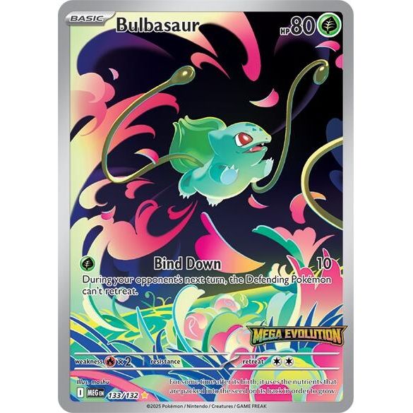 Image for Bulbasaur - 133/132 (Mega Evolution Stamped) (133/132) (Miscellaneous Cards & Products) - Pokemon