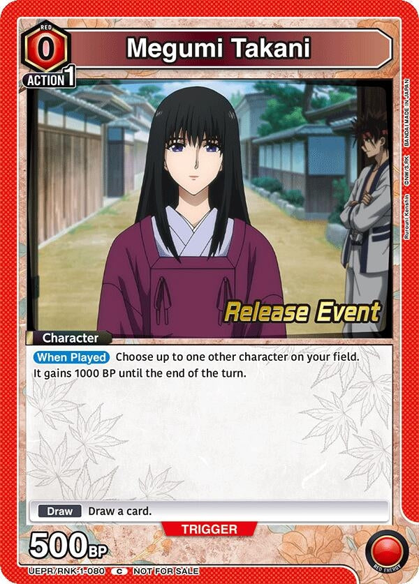 Image for Megumi Takani (080) (UEPR/RNK-1-080) (UE11BT: Rurouni Kenshin Release Event Cards) (UE11BT_RE) - Union Arena