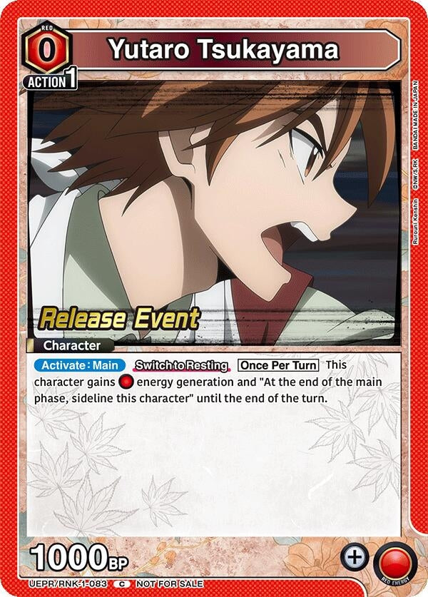 Image for Yutaro Tsukayama (UEPR/RNK-1-083) (UE11BT: Rurouni Kenshin Release Event Cards) (UE11BT_RE) - Union Arena