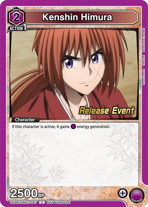 Image for Kenshin Himura (047) (UEPR/RNK-1-047) (UE11BT: Rurouni Kenshin Release Event Cards) (UE11BT_RE) - Union Arena