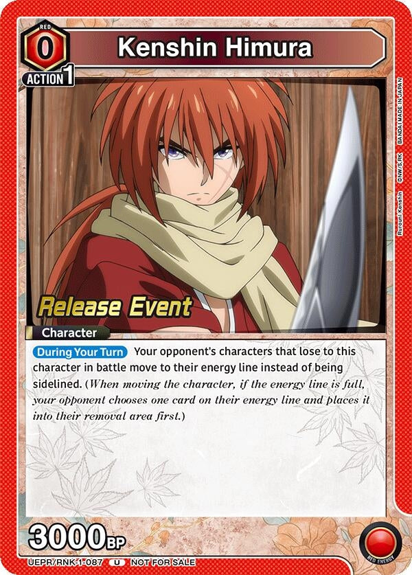 Image for Kenshin Himura (087) (UE11BT/RNK-1-087) (UE11BT: Rurouni Kenshin Release Event Cards) (UE11BT_RE) - Union Arena