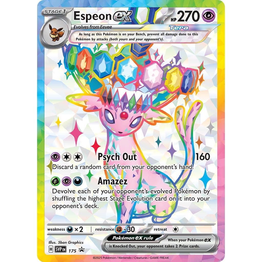 Espeon ex - 175 (SVP 175) (SV: Scarlet & Violet Promo Cards) - PokeBox USA