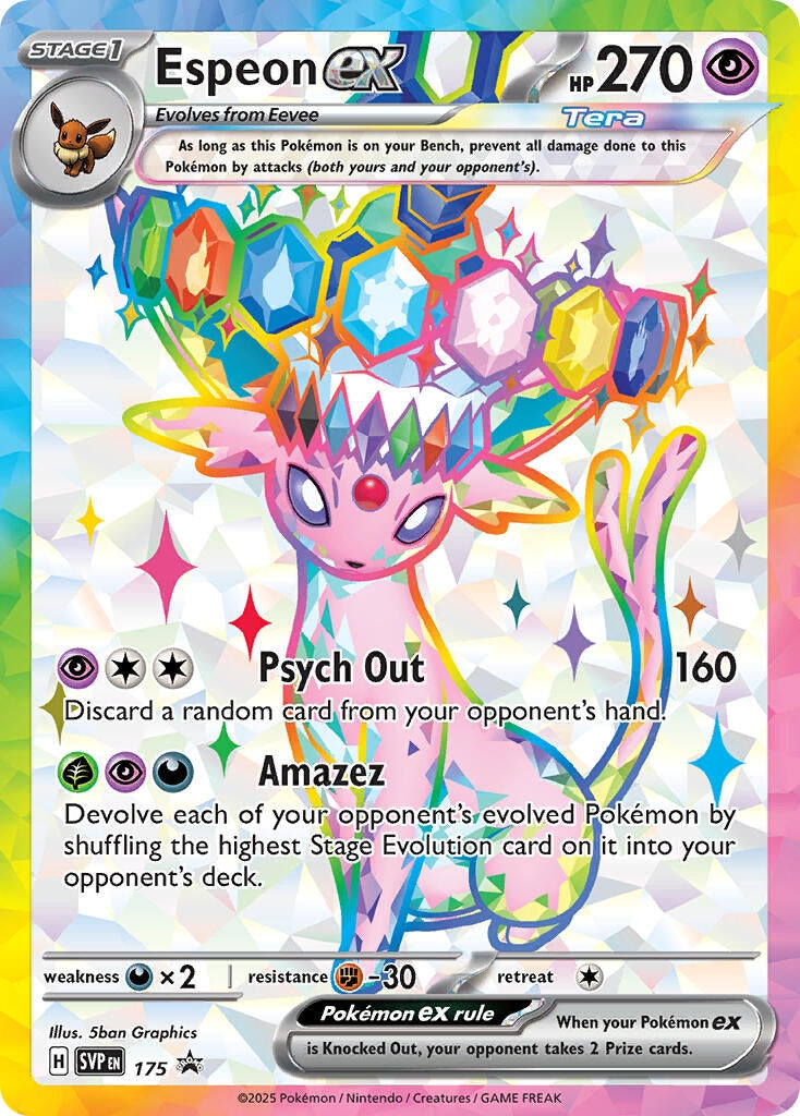 Espeon ex - 175 (SVP 175) (SV: Scarlet & Violet Promo Cards) - PokeBox USA