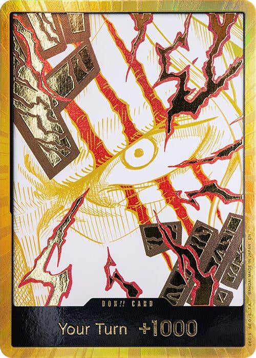 Image for DON!! Card (Shanks) (Gold) (Premium Booster -The Best- Vol. 2) (PRB-02) - One Piece Card Game