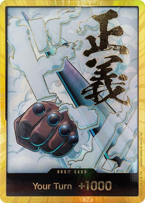 Image for DON!! Card (Smoker) (Gold) (Premium Booster -The Best- Vol. 2) (PRB-02) - One Piece Card Game
