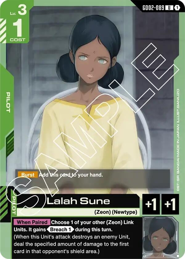 Image for Lalah Sune (GD02-089) (Dual Impact) (GD02) - Gundam Card Game