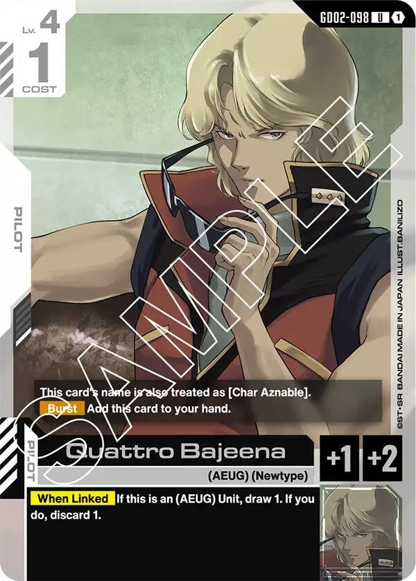 Image for Quattro Bajeena (GD02-098) (Dual Impact) (GD02) - Gundam Card Game