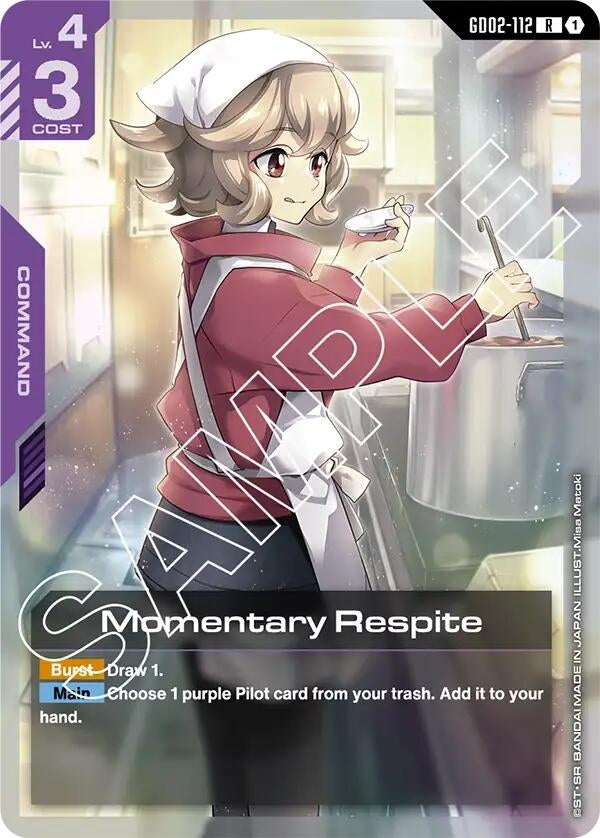 Image for Momentary Respite (GD02-112) (Dual Impact) (GD02) - Gundam Card Game