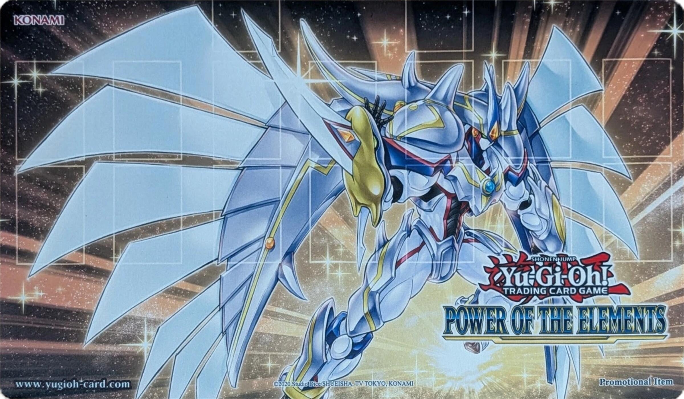 Image for Yu-Gi-Oh! Power of the Elements Sneak Peek Promo Game Mat - Elemental HERO Shining Neos Wingman - Playmats
