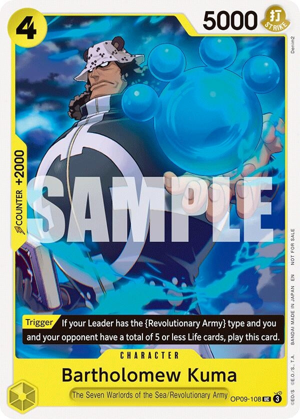 Image for Bartholomew Kuma (Tournament Pack 2025 Vol. 4) (OP09-108) (One Piece Promotion Cards) (OP-PR) - One Piece Card Game