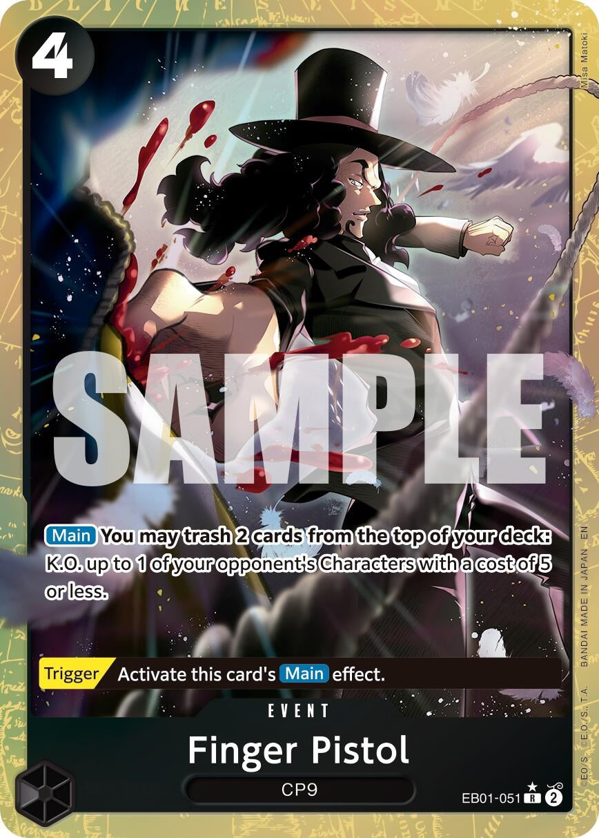 Image for Finger Pistol (Alternate Art) (EB01-051) (Premium Booster -The Best- Vol. 2) (PRB-02) - One Piece Card Game
