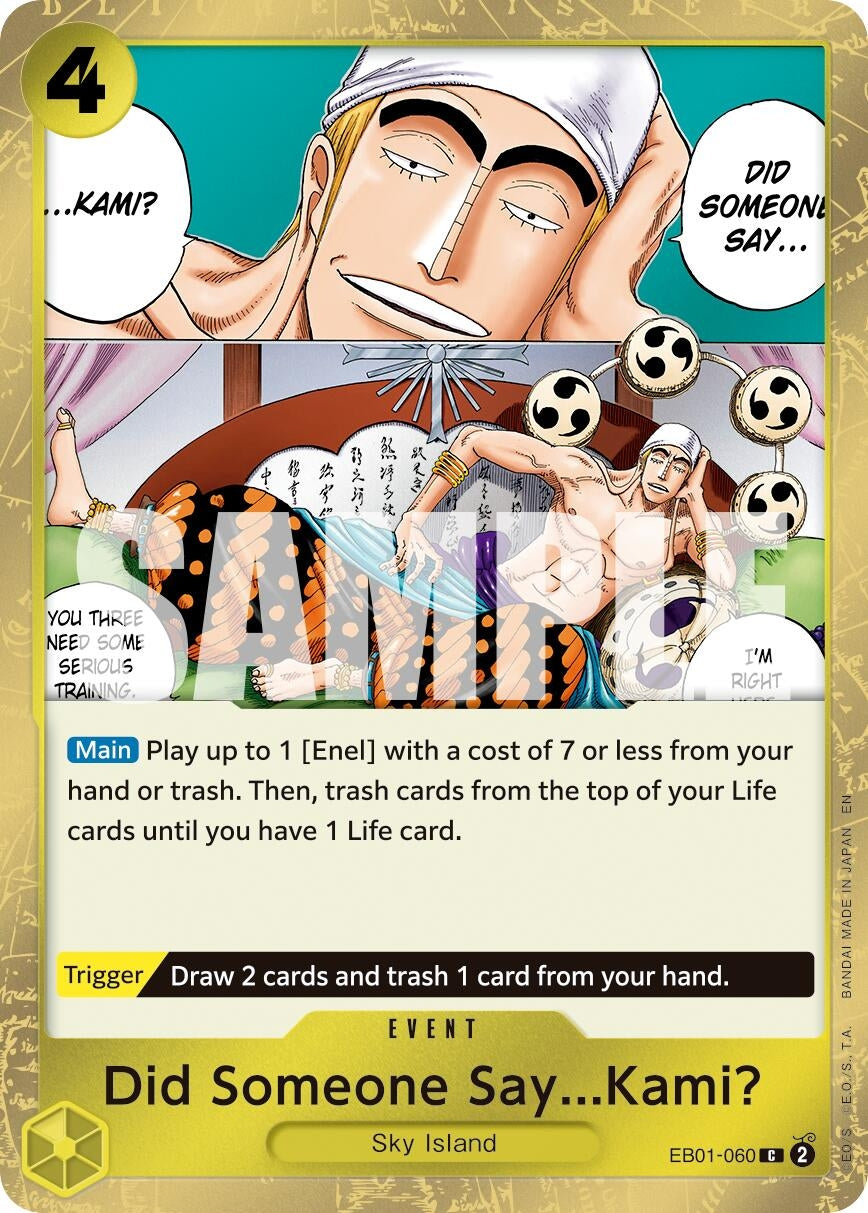 Image for Did Someone Say...Kami? (Pirate Foil) (EB01-060) (Premium Booster -The Best- Vol. 2) (PRB-02) - One Piece Card Game