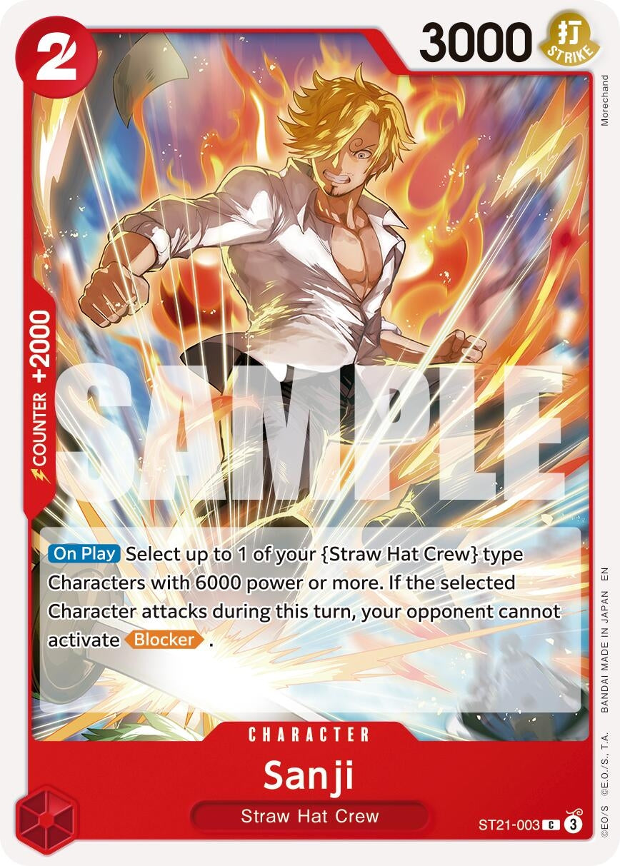 Image for Sanji - ST21-003 (Reprint) (ST21-003) (Premium Booster -The Best- Vol. 2) (PRB-02) - One Piece Card Game