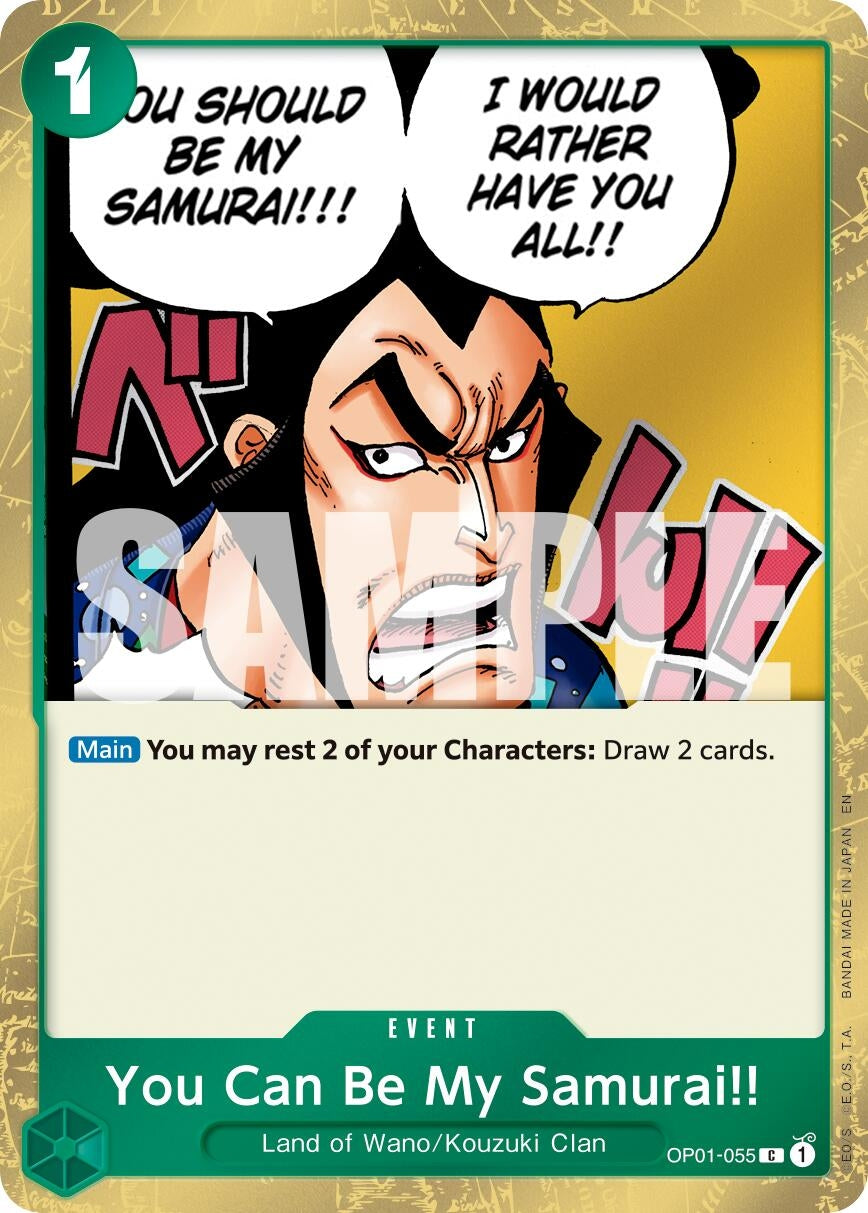Image for You Can Be My Samurai!! (Pirate Foil) (OP01-055) (Premium Booster -The Best- Vol. 2) (PRB-02) - One Piece Card Game