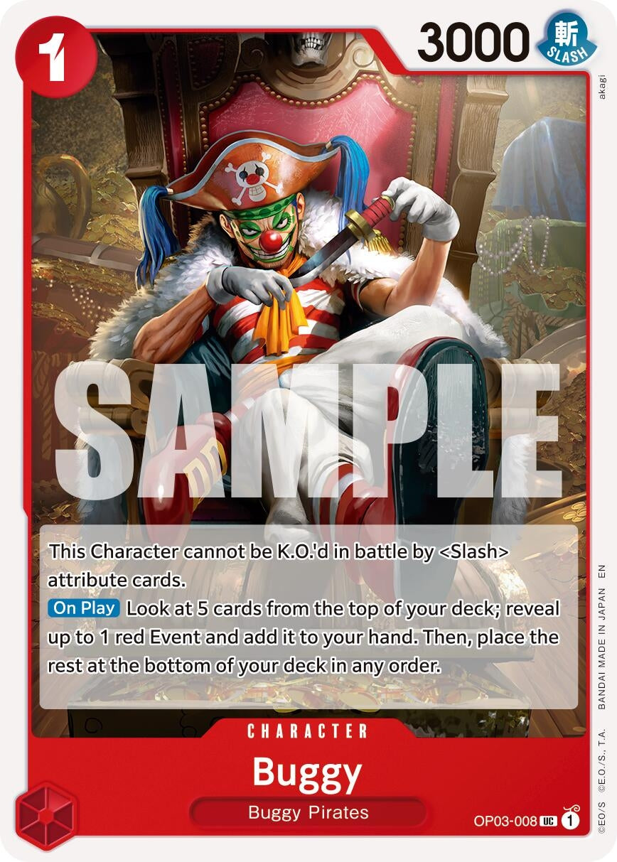Image for Buggy - OP03-008 (Reprint) (OP03-008) (Premium Booster -The Best- Vol. 2) (PRB-02) - One Piece Card Game