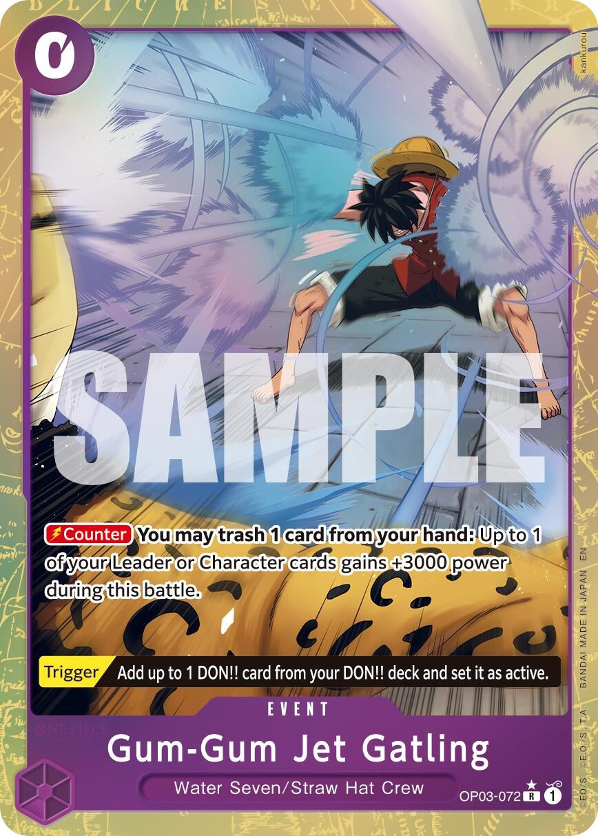 Image for Gum-Gum Jet Gatling (Alternate Art) (OP03-072) (Premium Booster -The Best- Vol. 2) (PRB-02) - One Piece Card Game