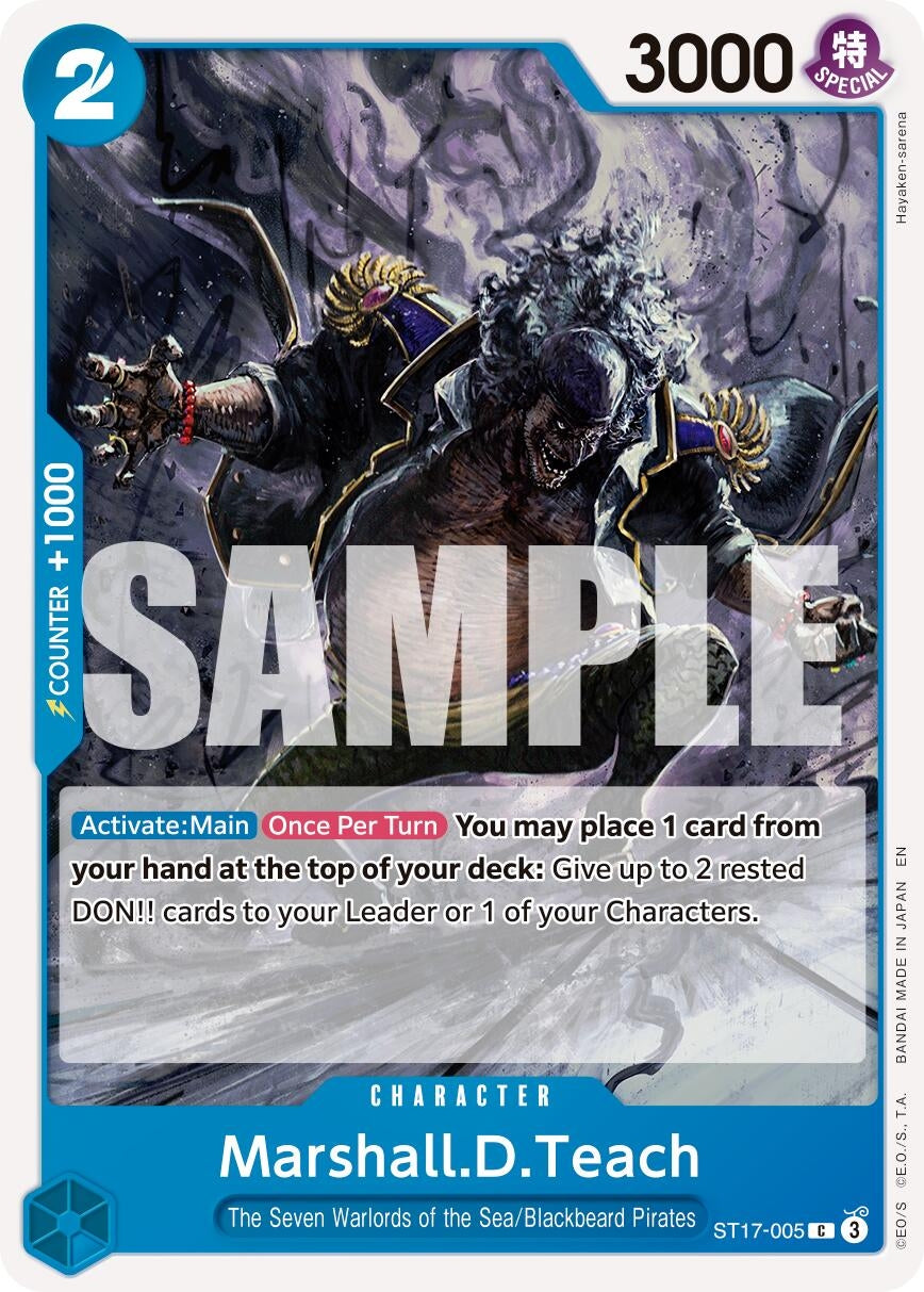 Image for Marshall.D.Teach - ST17-005 (ST17-005) (Premium Booster -The Best- Vol. 2) (PRB-02) - One Piece Card Game