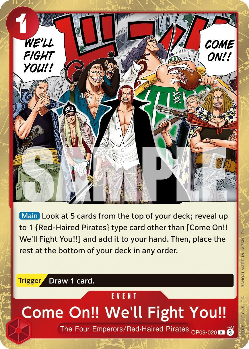 Image for Come On!! We'll Fight You!! (Reprint) (OP09-020) (Premium Booster -The Best- Vol. 2) (PRB-02) - One Piece Card Game