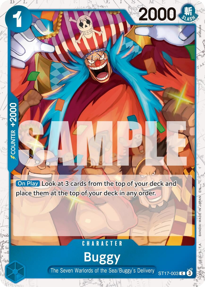 Image for Buggy - ST17-003 (Pirate Foil) (ST17-003) (Premium Booster -The Best- Vol. 2) (PRB-02) - One Piece Card Game