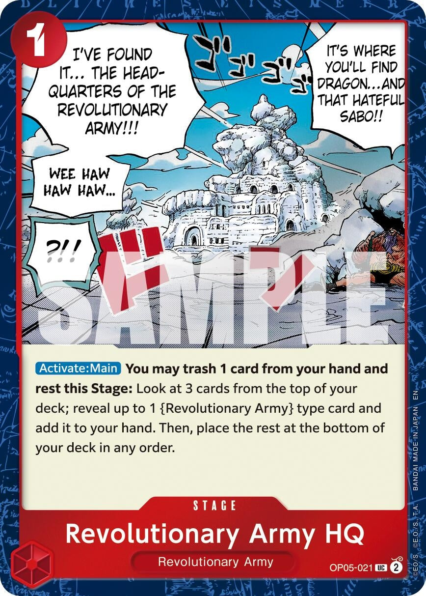 Image for Revolutionary Army HQ (Pirate Foil) (OP05-021) (Premium Booster -The Best- Vol. 2) (PRB-02) - One Piece Card Game