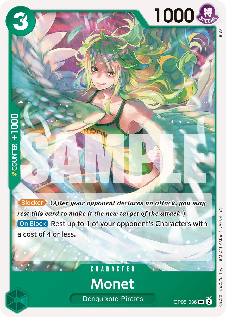 Image for Monet (Reprint) (OP05-036) (Premium Booster -The Best- Vol. 2) (PRB-02) - One Piece Card Game