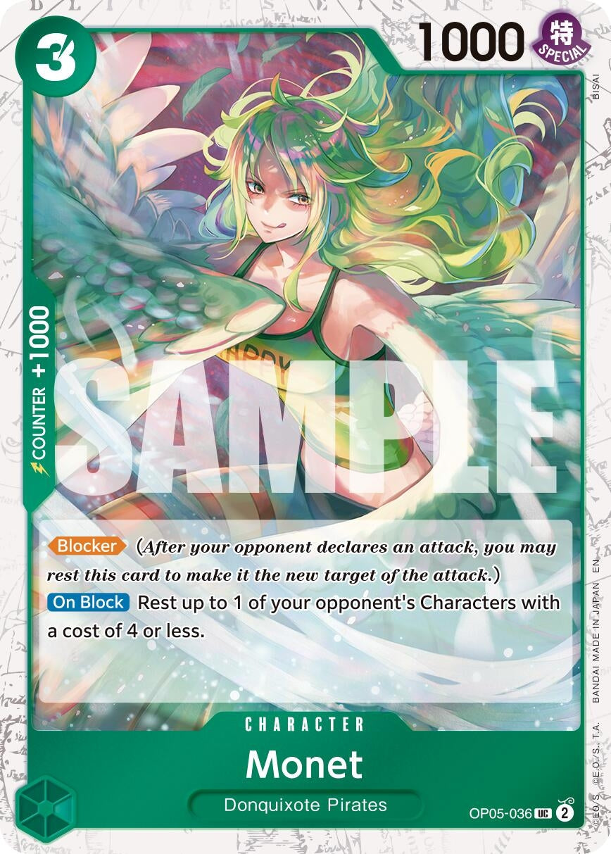 Image for Monet (Pirate Foil) (OP05-036) (Premium Booster -The Best- Vol. 2) (PRB-02) - One Piece Card Game