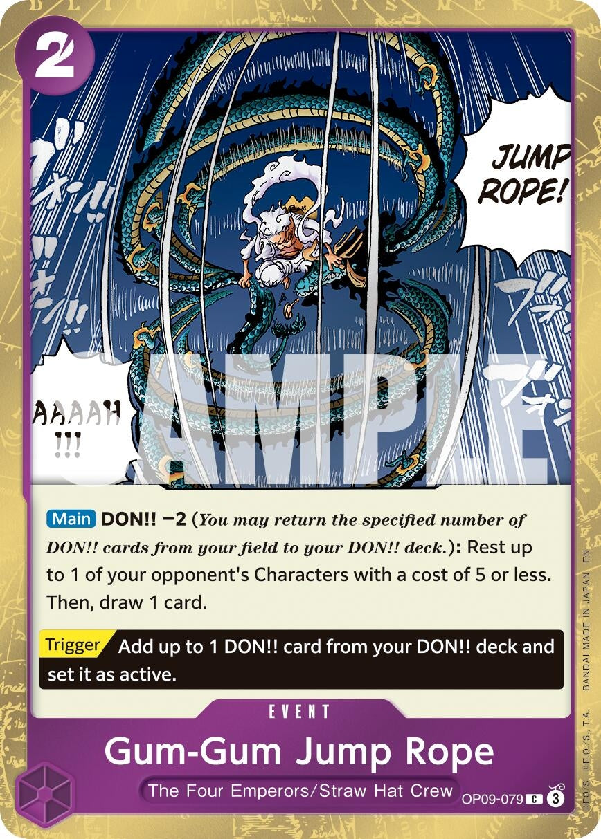Image for Gum-Gum Jump Rope (Pirate Foil) (OP09-079) (Premium Booster -The Best- Vol. 2) (PRB-02) - One Piece Card Game
