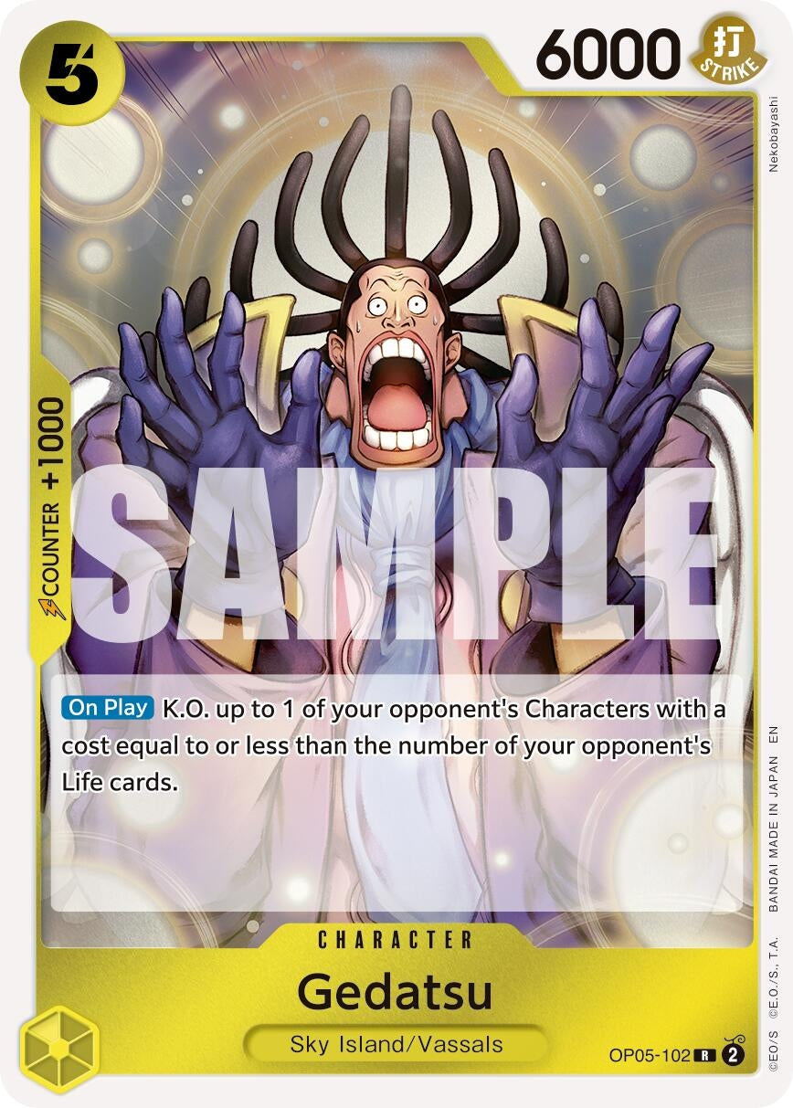 Image for Gedatsu (Reprint) (OP05-102) (Premium Booster -The Best- Vol. 2) (PRB-02) - One Piece Card Game