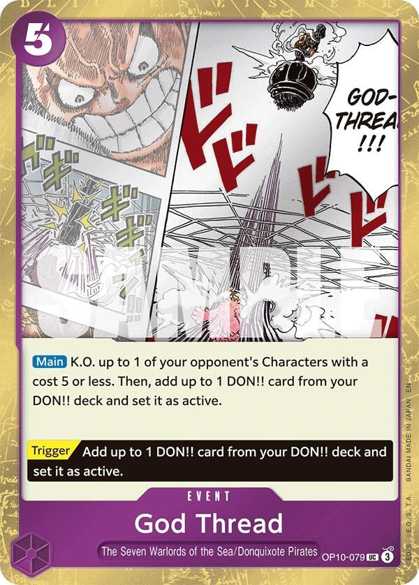Image for God Thread (Pirate Foil) (OP10-079) (Premium Booster -The Best- Vol. 2) (PRB-02) - One Piece Card Game