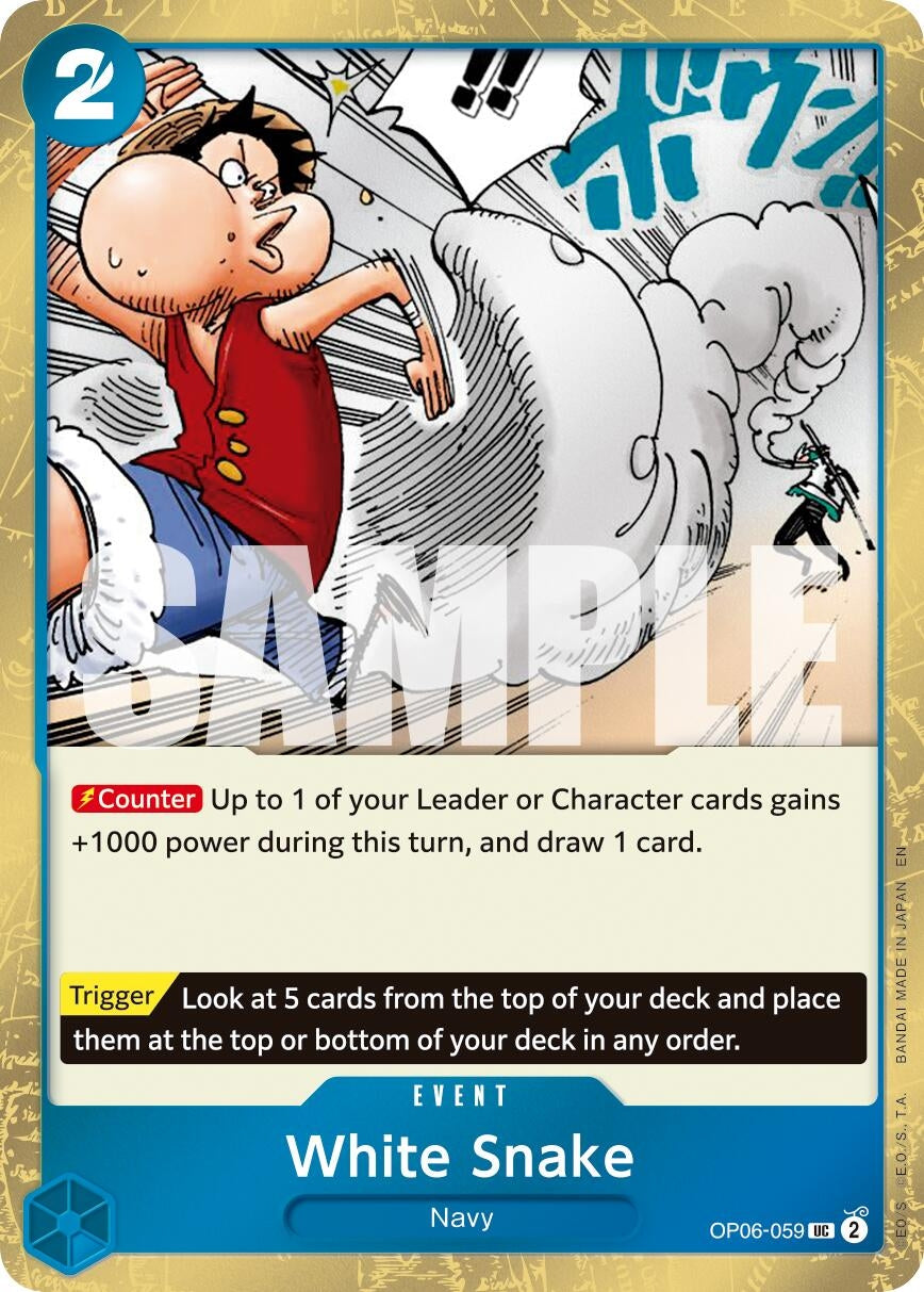Image for White Snake (Pirate Foil) (OP06-059) (Premium Booster -The Best- Vol. 2) (PRB-02) - One Piece Card Game