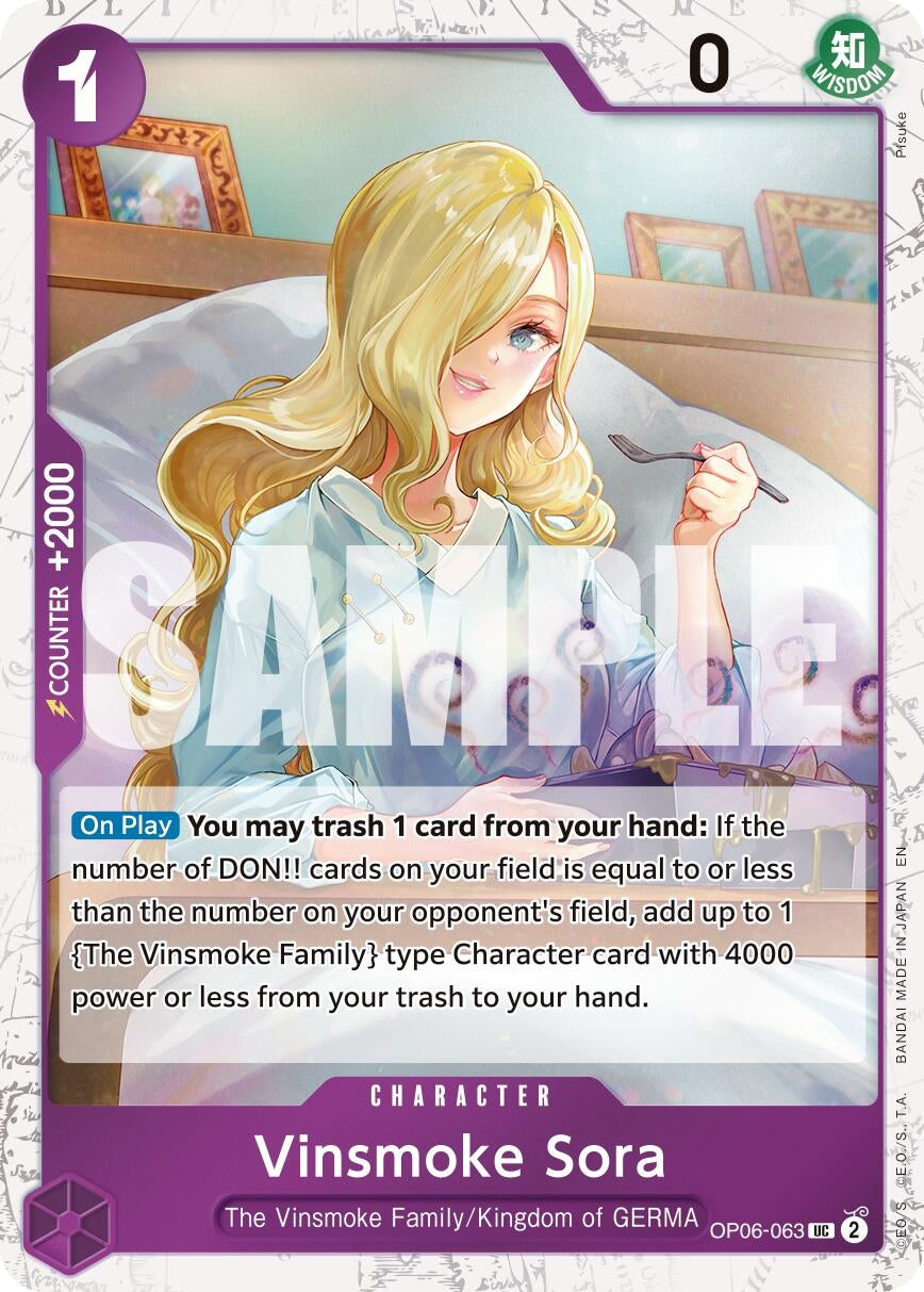 Image for Vinsmoke Sora (Pirate Foil) (OP06-063) (Premium Booster -The Best- Vol. 2) (PRB-02) - One Piece Card Game