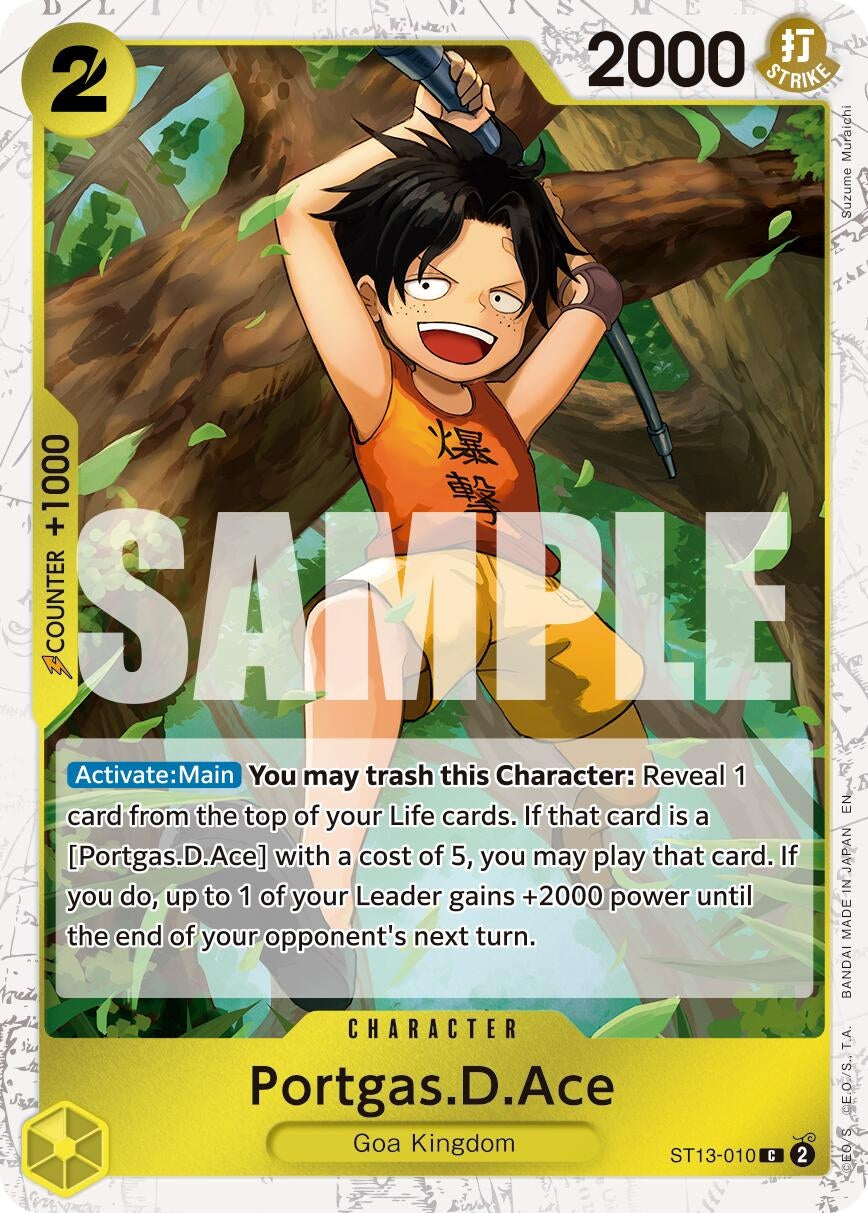 Image for Portgas.D.Ace - ST13-010 (Pirate Foil) (ST13-010) (Premium Booster -The Best- Vol. 2) (PRB-02) - One Piece Card Game
