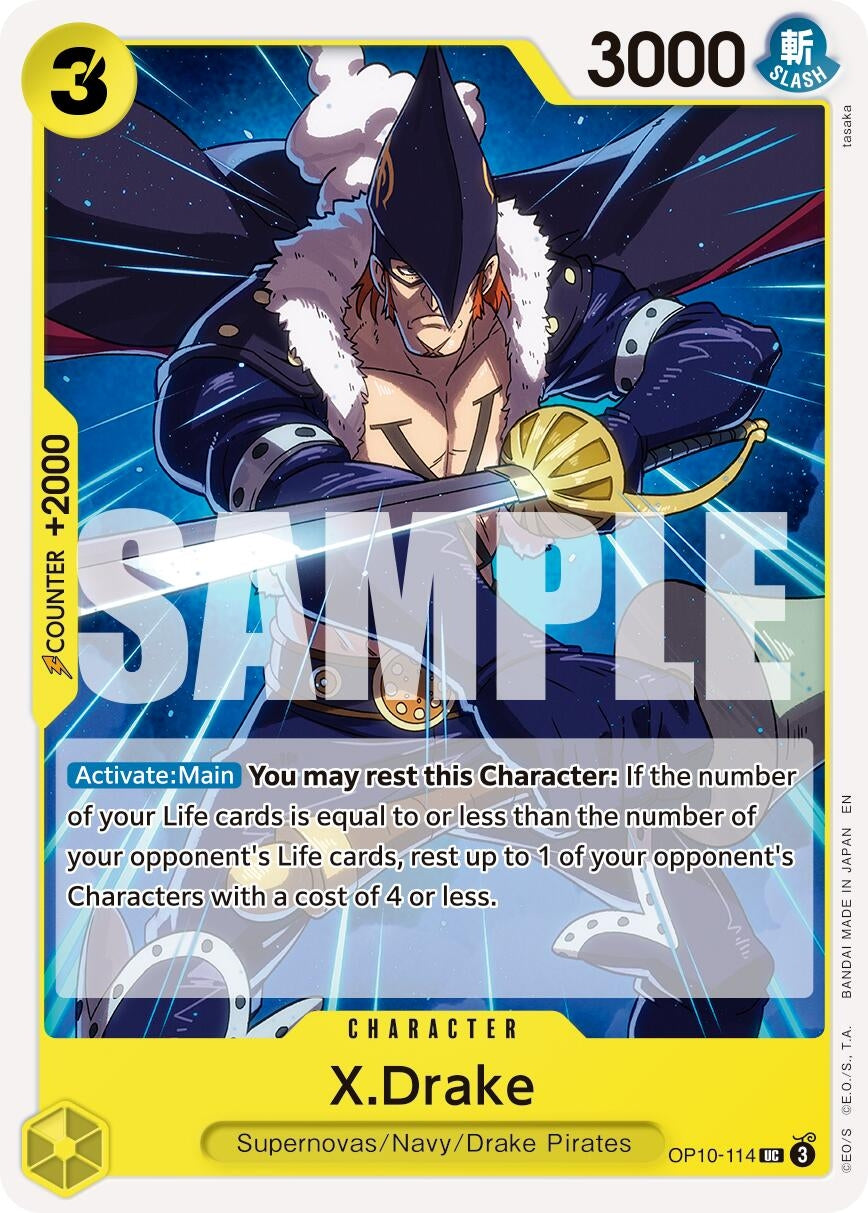 Image for X.Drake (Reprint) (OP10-114) (Premium Booster -The Best- Vol. 2) (PRB-02) - One Piece Card Game
