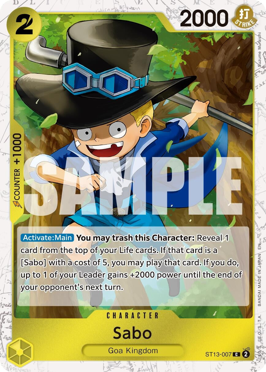 Image for Sabo - ST13-007 (Pirate Foil) (ST13-007) (Premium Booster -The Best- Vol. 2) (PRB-02) - One Piece Card Game