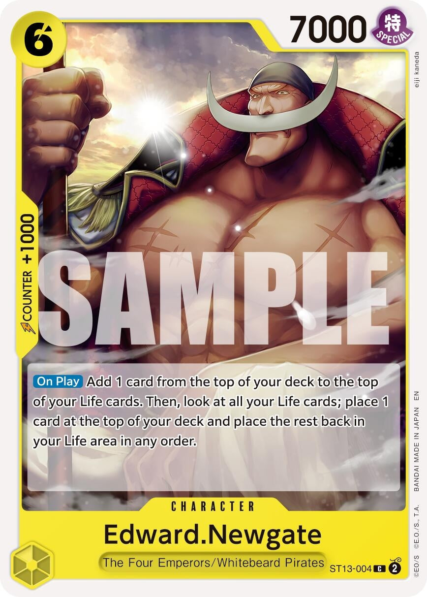 Image for Edward.Newgate - ST13-004 (Reprint) (ST13-004) (Premium Booster -The Best- Vol. 2) (PRB-02) - One Piece Card Game