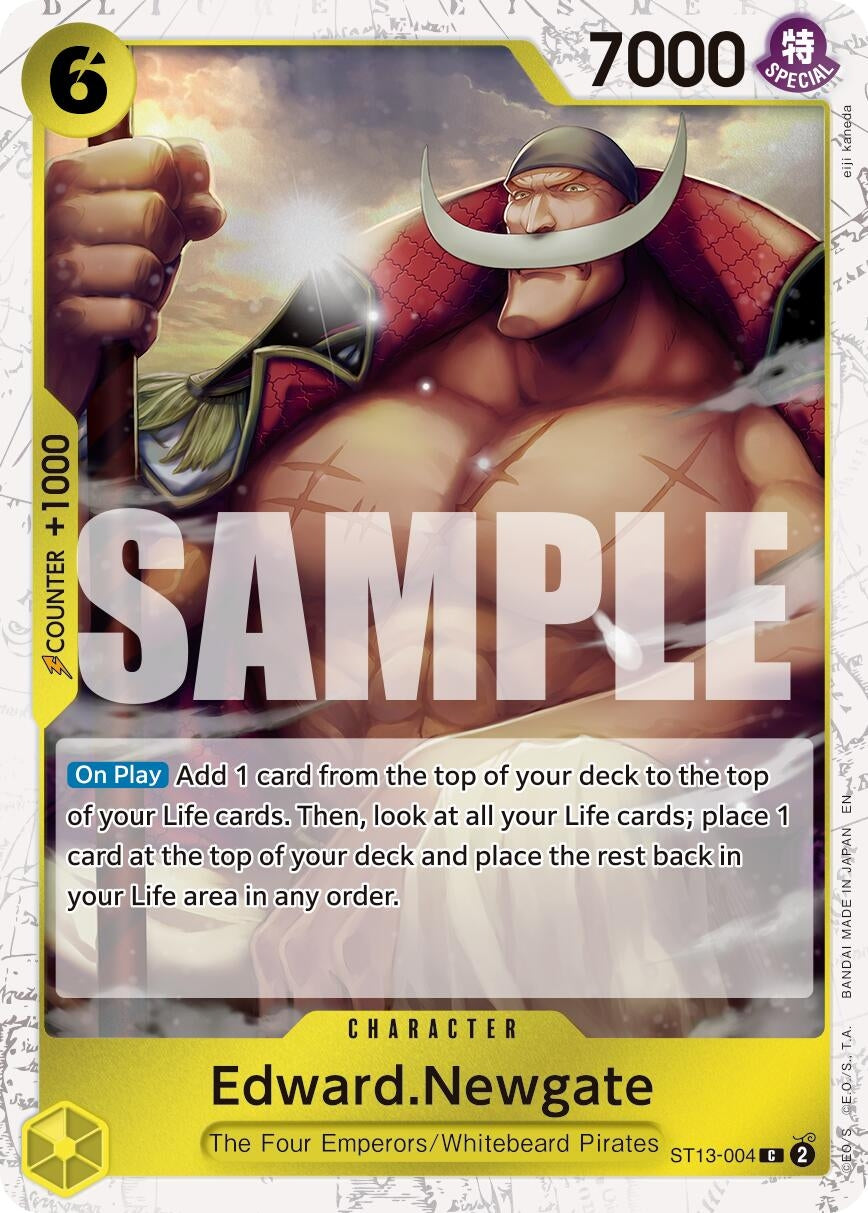 Image for Edward.Newgate - ST13-004 (Pirate Foil) (ST13-004) (Premium Booster -The Best- Vol. 2) (PRB-02) - One Piece Card Game