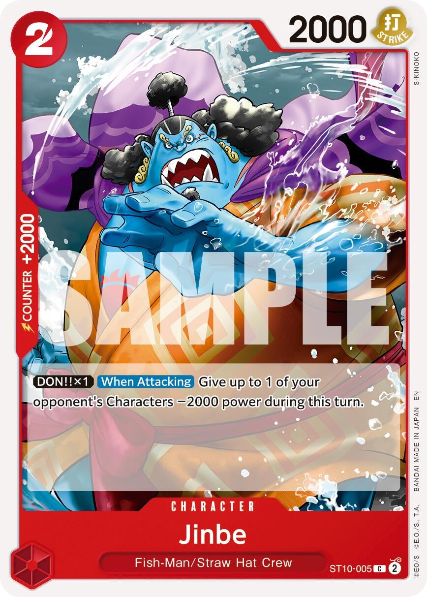 Image for Jinbe - ST10-005 (Reprint) (ST10-005) (Premium Booster -The Best- Vol. 2) (PRB-02) - One Piece Card Game
