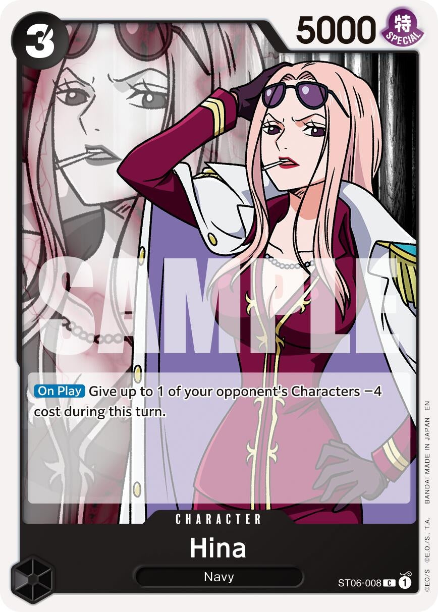 Image for Hina (Reprint) (ST06-008) (Premium Booster -The Best- Vol. 2) (PRB-02) - One Piece Card Game