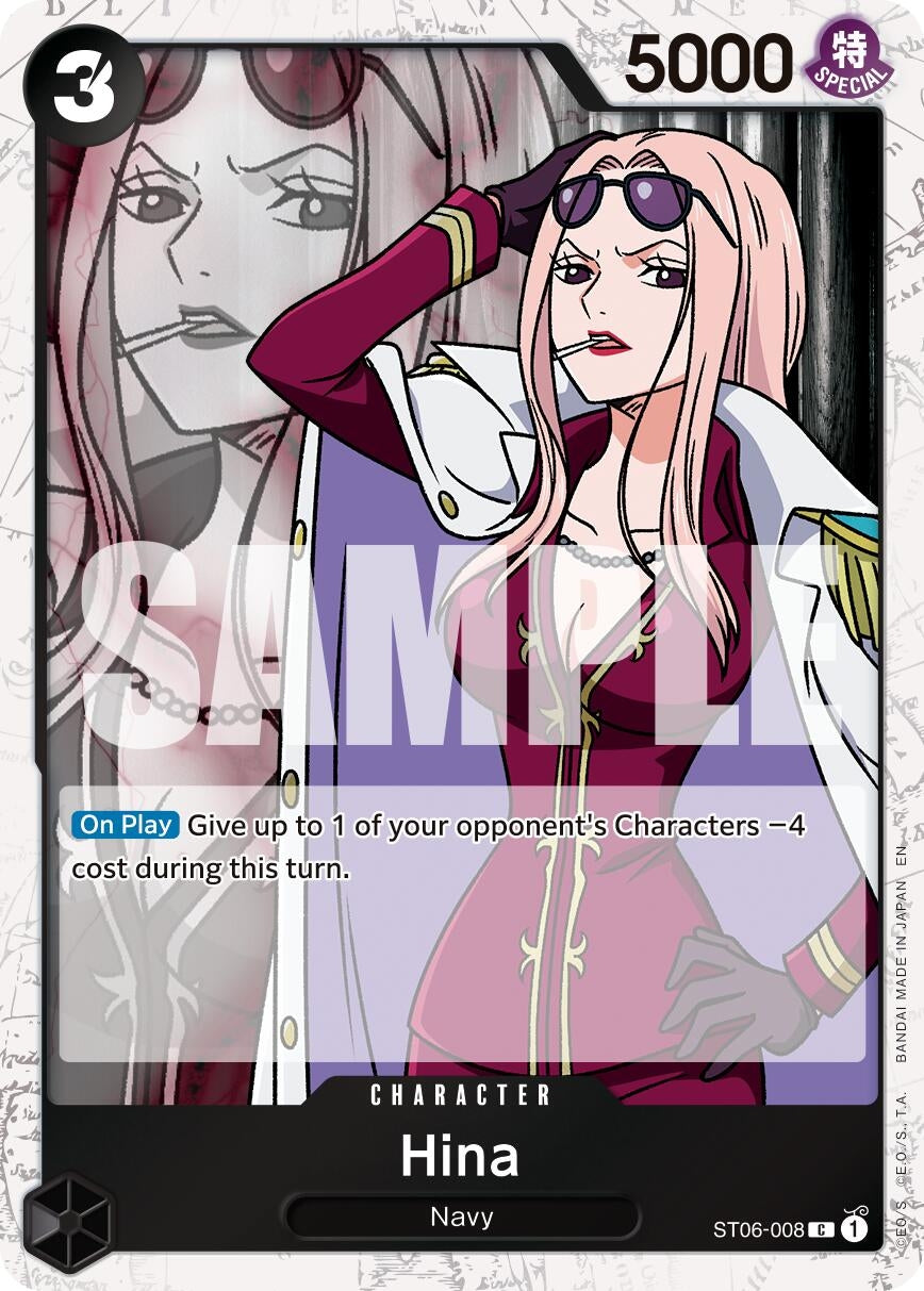 Image for Hina (Pirate Foil) (ST06-008) (Premium Booster -The Best- Vol. 2) (PRB-02) - One Piece Card Game