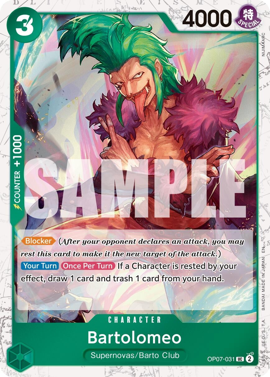 Image for Bartolomeo (Pirate Foil) (OP07-031) (Premium Booster -The Best- Vol. 2) (PRB-02) - One Piece Card Game