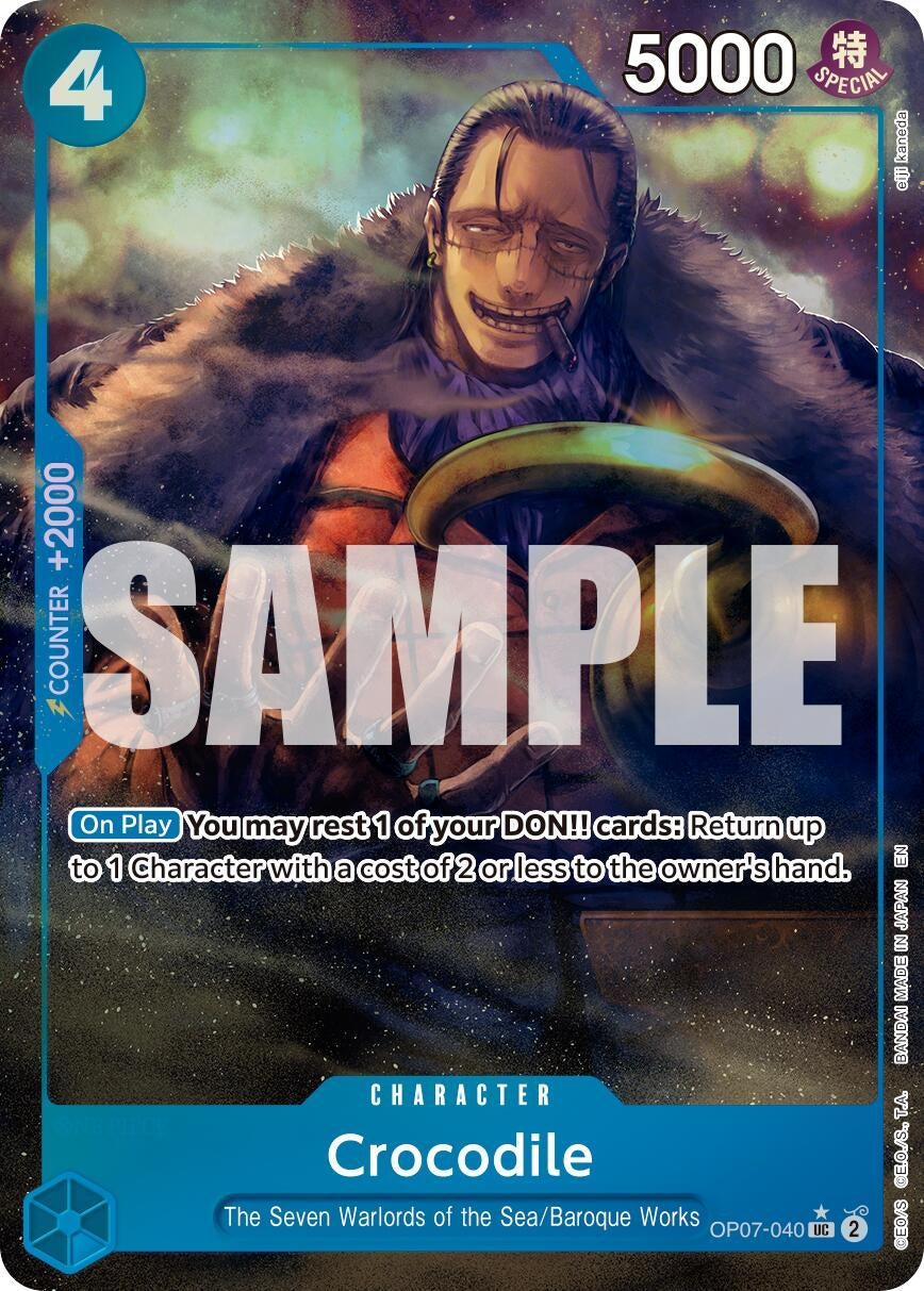 Image for Crocodile - OP07-040 (Alternate Art) (OP07-040) (Premium Booster -The Best- Vol. 2) (PRB-02) - One Piece Card Game