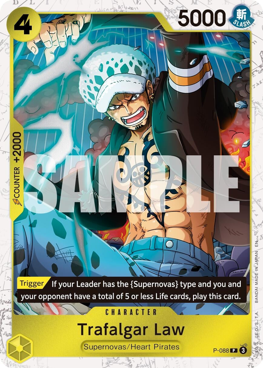 Image for Trafalgar Law -  P-088 (Pirate Foil) (P-088) (Premium Booster -The Best- Vol. 2) (PRB-02) - One Piece Card Game