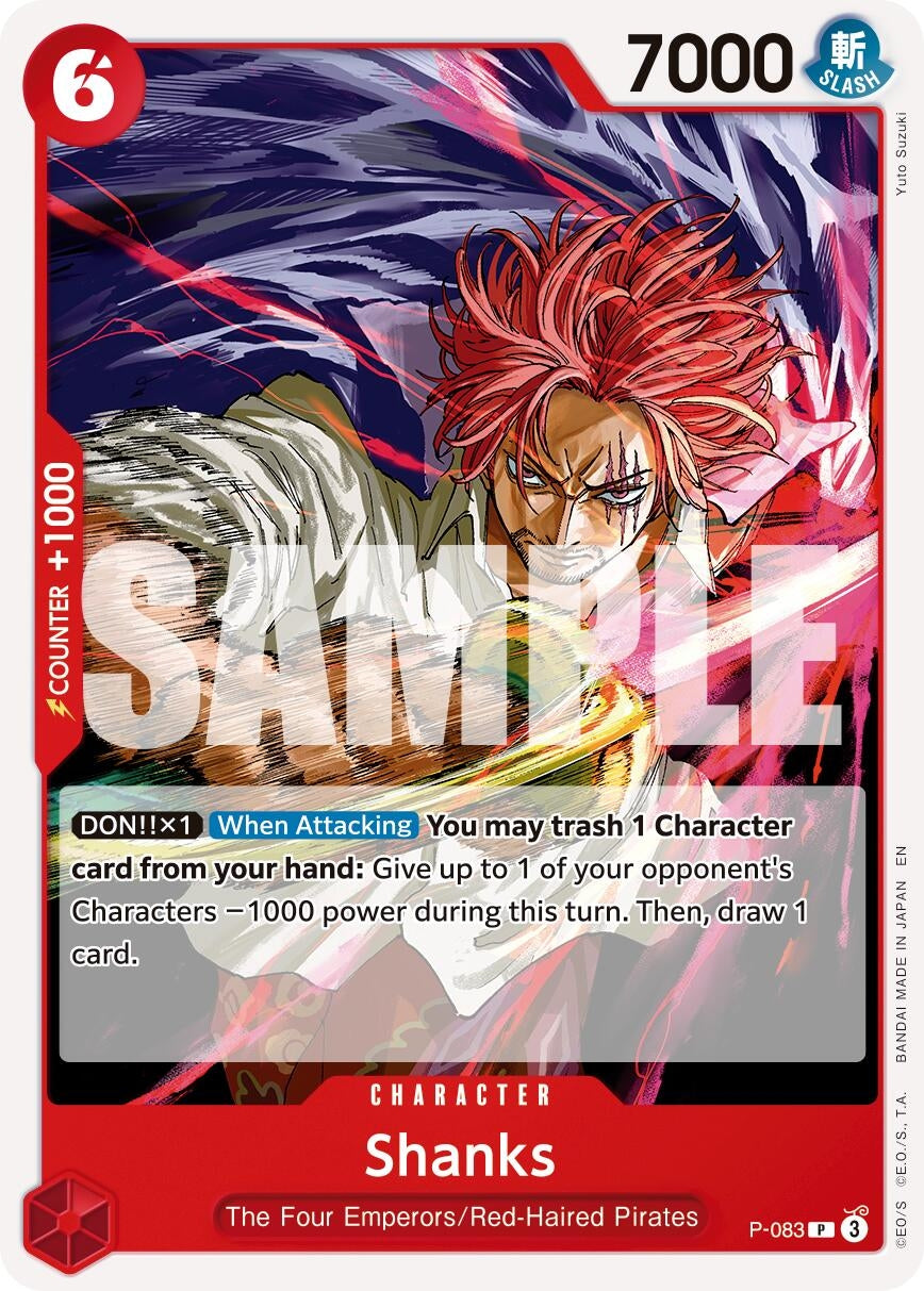 Image for Shanks - P-083 (Reprint) (P-083) (Premium Booster -The Best- Vol. 2) (PRB-02) - One Piece Card Game