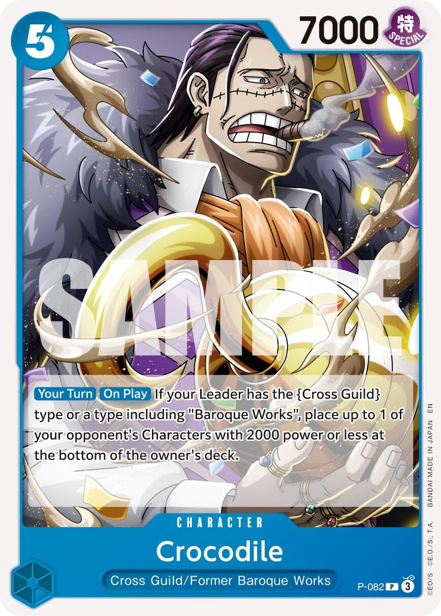 Image for Crocodile - P-082 (Reprint) (P-082) (Premium Booster -The Best- Vol. 2) (PRB-02) - One Piece Card Game