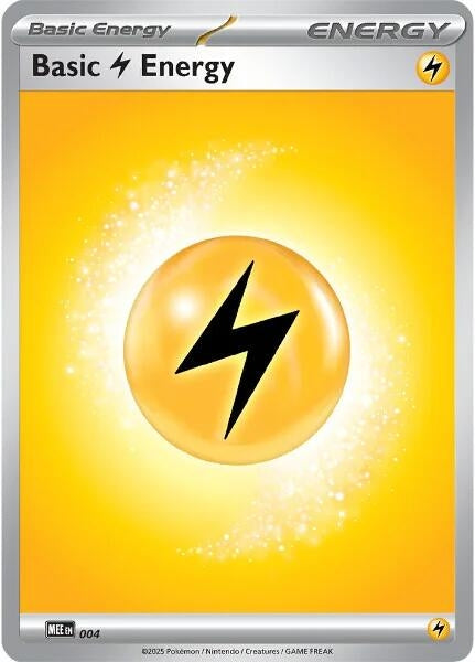 Image for Basic Lightning Energy - 004 (4) (MEE: Mega Evolution Energies) (MEE) - Pokemon